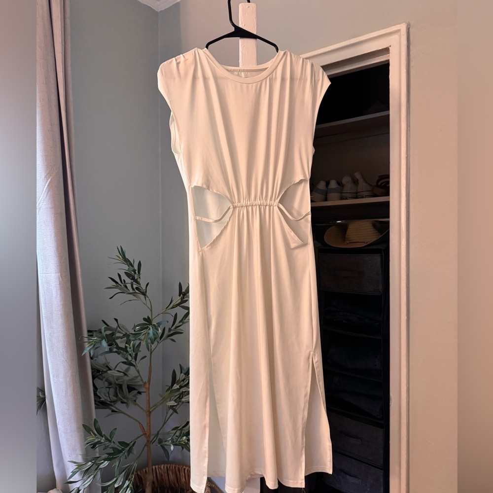 White Cutout Dress